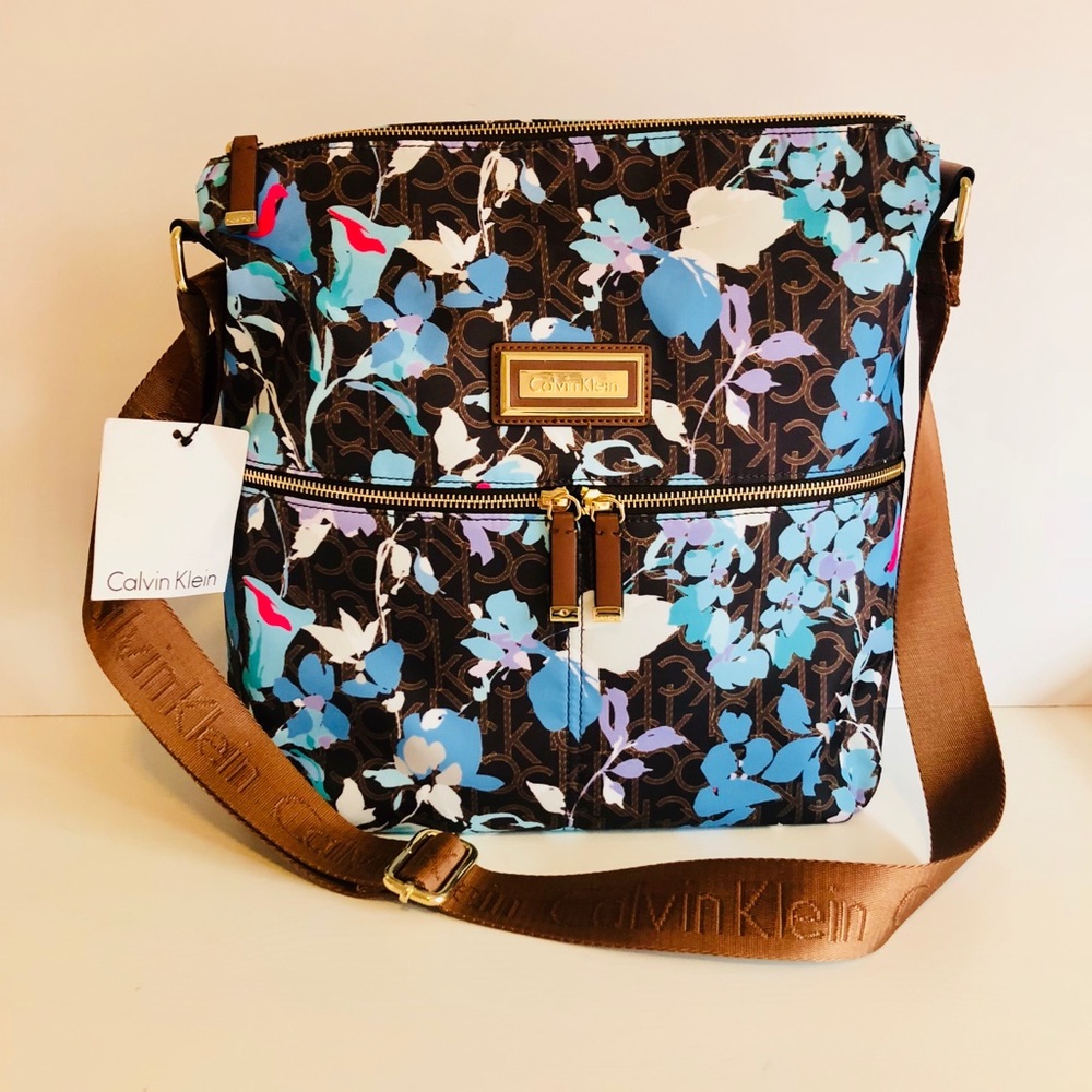 Calvin Klein Floral Multi-Color Crossbody Bag
